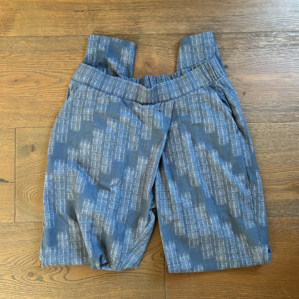 Prana Gray and Blue Leggings